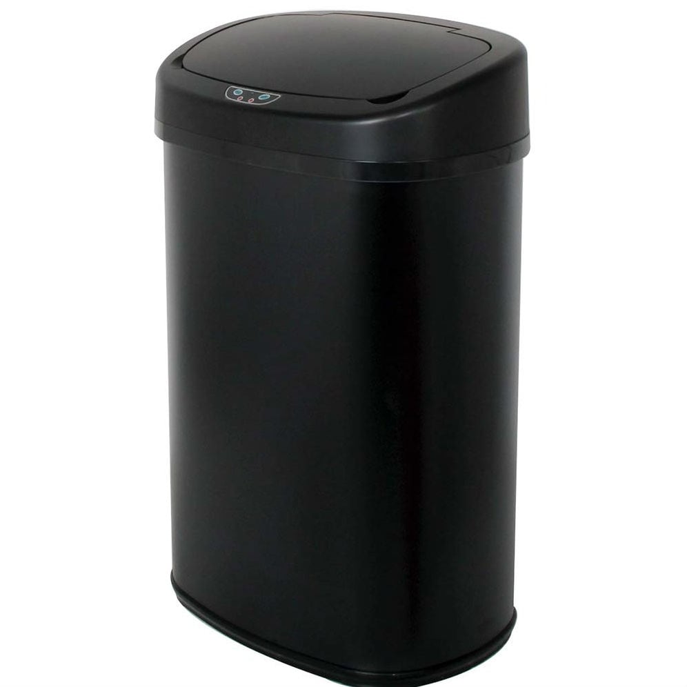 13 Gallon Trash Can Plastic Kitchen Trash Can Automatic Touch Free  High-Capacity Garbage Can With Lid For Bedroom Bathroom Home Office 50  Liter,Blue
