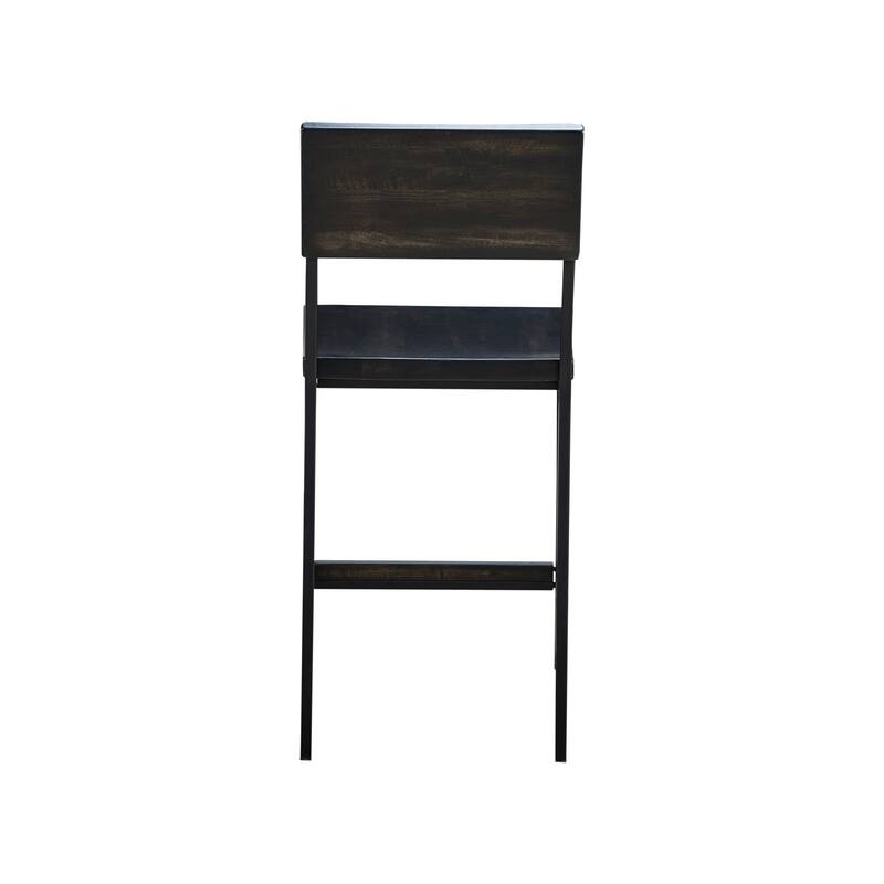 INK+IVY Tacoma Black 24-inch Counter stool