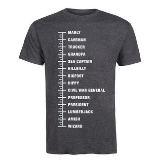 Beard Length Chart Funny Novelty Mens Short Sleeve Tee Shirt Beard Length Chart Funny Novelty Mens Short Sleeve Tee Shirt Free Shipping On Orders Over 45 22200140