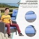 preview thumbnail 7 of 15, Outsunny 5-piece Wicker Patio Chairs, Ottomans, and Coffee Table Set