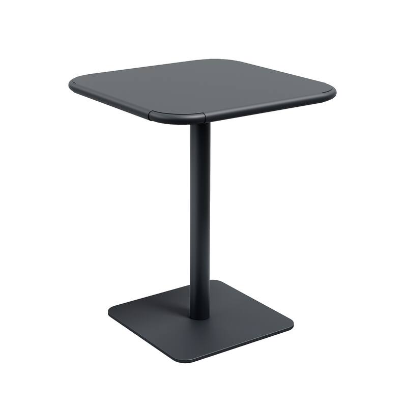 Haley Square Steel Table 24" Black