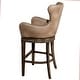 preview thumbnail 4 of 18, Hillsdale Furniture Caydena Rustic Grey Swivel 26" Counter Stool - 41H x 23W x 22.5D