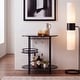 preview thumbnail 1 of 55, SAFAVIEH Iva 17.7-Inch Swivel 3-Tier Metal Bar Cart - 29.53" W x 17.72" L x 32.76" H Matte Black