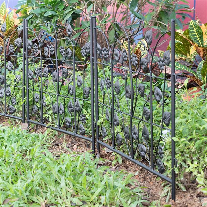 5X Garden Fence Outdoor Decorative Fencing Landscape Wire Border Edge