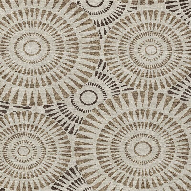 HomeRoots Geometric Transitional Rectangle Outdoor Rug