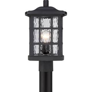 Stonington 1-Light Outdoor Post Mount in Mystic Black