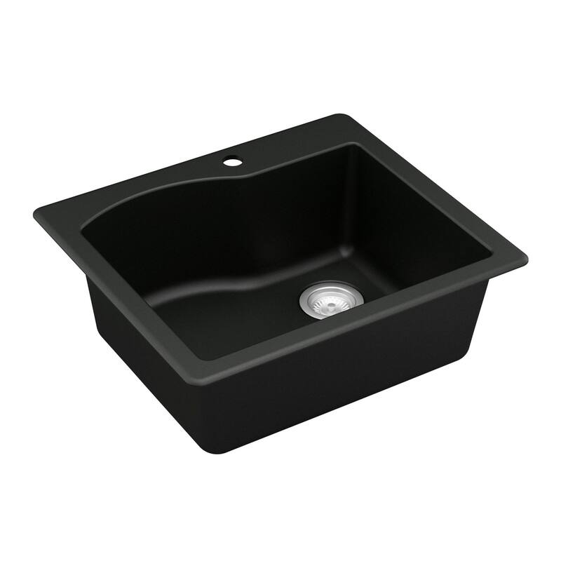 Karran Drop-in Quartz Single Bowl Kitchen Sink