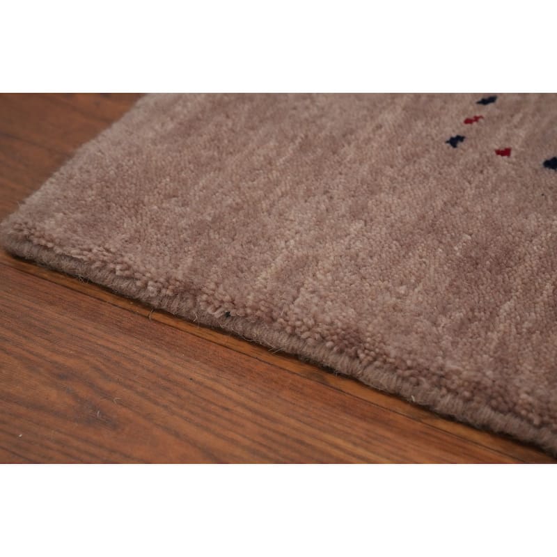 Tribal Gabbeh Oriental Accent Rug Handmade Wool Carpet - 5' 9'' X 3' 9''