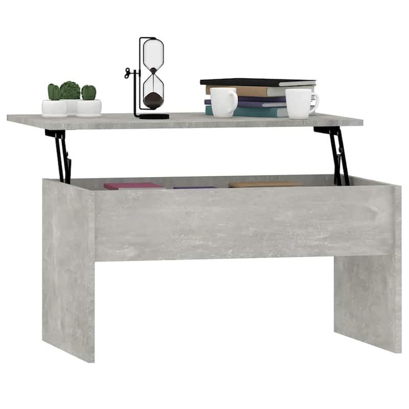 vidaXL Coffee Table Lift Top End Table Accent Side Sofa Table Engineered Wood - 31.5" x 19.9" x 16.3"