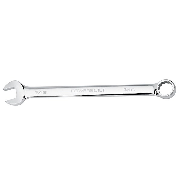 Powerbuilt 7/16" Long Handle SAE Combination Wrench - 640440