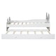 preview thumbnail 8 of 6, Cartoon Twin Platform Bed with Trundle & Cute Headboard, Wooden Bed Frame, No Box Spring Required/Easy Assembly Antique White