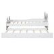 preview thumbnail 16 of 14, Cartoon Twin Size Platform Bed with Trundle Cute Headboard