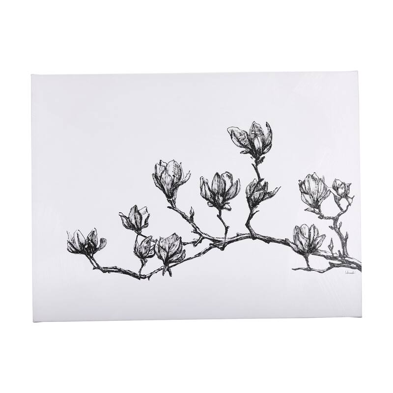 Magnolia II (56 x 42) Canvas Art Print - Large