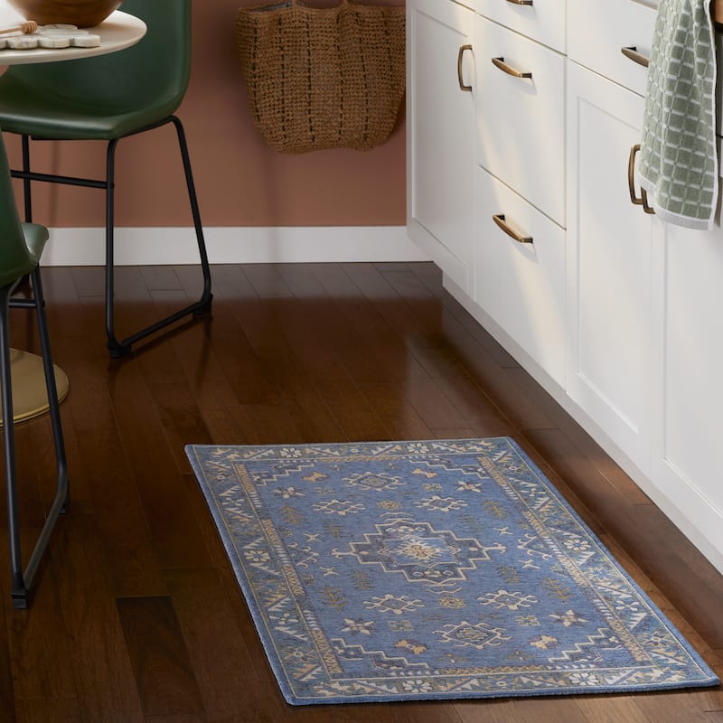 TOWN & COUNTRY LUXE Livie Forever Vintage Everwash Washable Non-Slip Backing Kitchen Mat