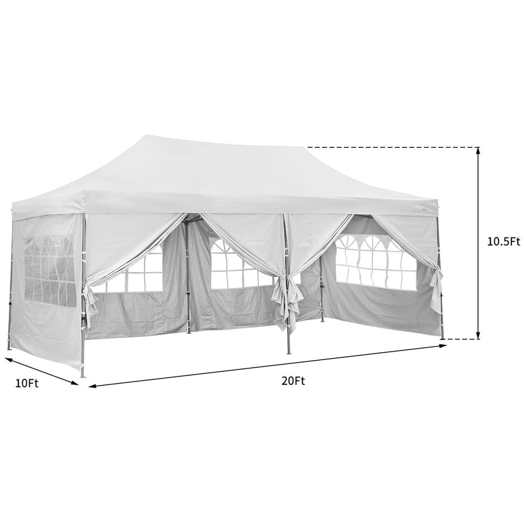 10x20 Ft Pop up Canopy Tent, Party 