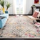 preview thumbnail 10 of 18, SAFAVIEH Madison Medine Boho Diamond Distressed Rug - Blue/Yellow - 5' 3" x 7' 6"