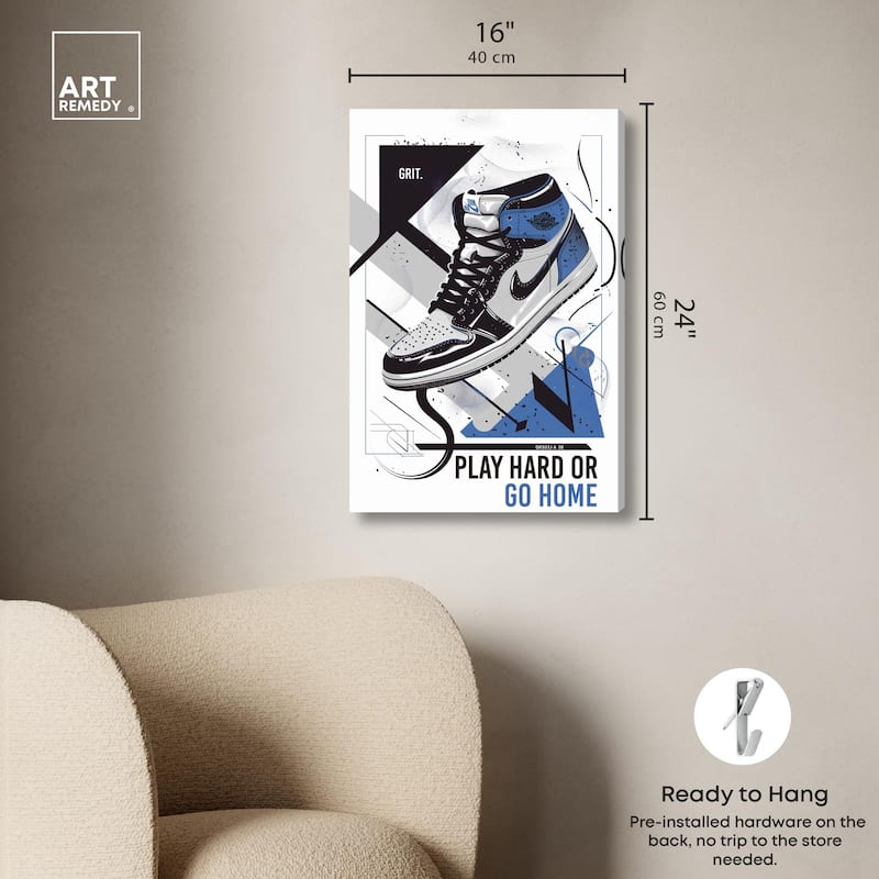 Play Hard Go Home Canvas by Art Remedy, Gallery Wrapped