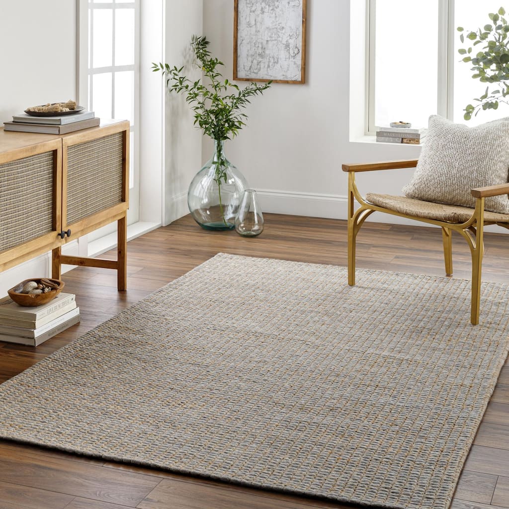 Livabliss Priya Handmade Jute & Wool Blend Area Rug