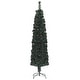 preview thumbnail 3 of 40, vidaXL Christmas Tree Decoration Artificial Slim Tree with Stand Fiber Optic