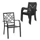 preview thumbnail 18 of 16, Outdoor Patio Stackable Dining Chairs Set of 4/6