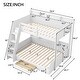 preview thumbnail 23 of 30, Wooden Bunk Bed Twin over Full Bunk Bed with 6 Up and Down Storage Shelves, LED, Charging Station, Stairs and Bottom Drawer