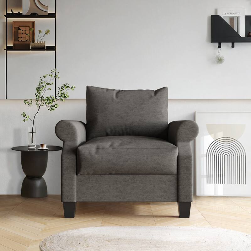 CraftPorch Classic Linen Upholstered 3-Piece Living Room Set