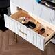 CO-Z Velvet Upholstered Vanity Table with Drawer