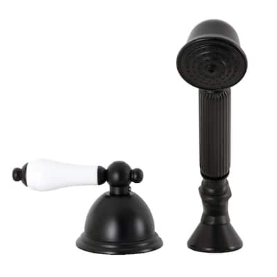 Vintage Deck Mount Hand Shower with Diverter for Roman Tub Faucet
