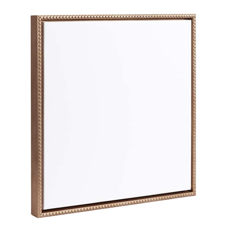 Kate and Laurel Sylvie Beaded Blank Framed Canvas - 22x22 - Gold