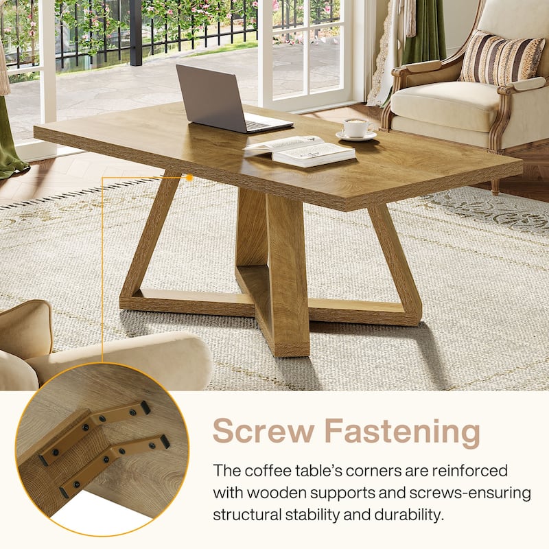 Coffee Table, Living Room Bedroom Center Cocktail Tea Accent Table for Home Apartment