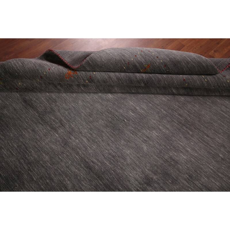 Gabbeh Oriental Area Rug Handmade Bedroom Wool Carpet - 8'0"x 9'10"