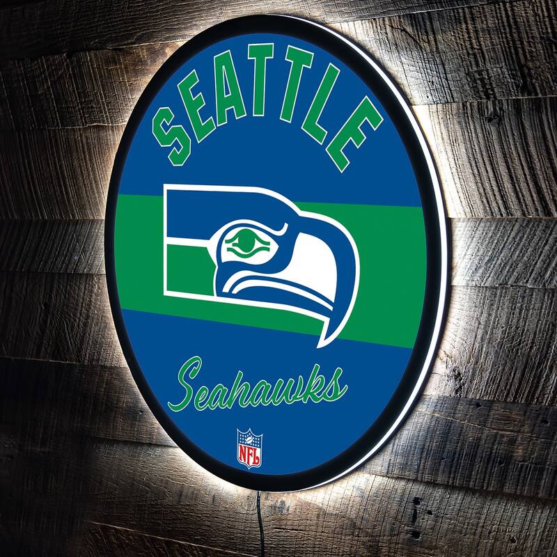 Seattle Seahawks LED Lighted Sign - Blue