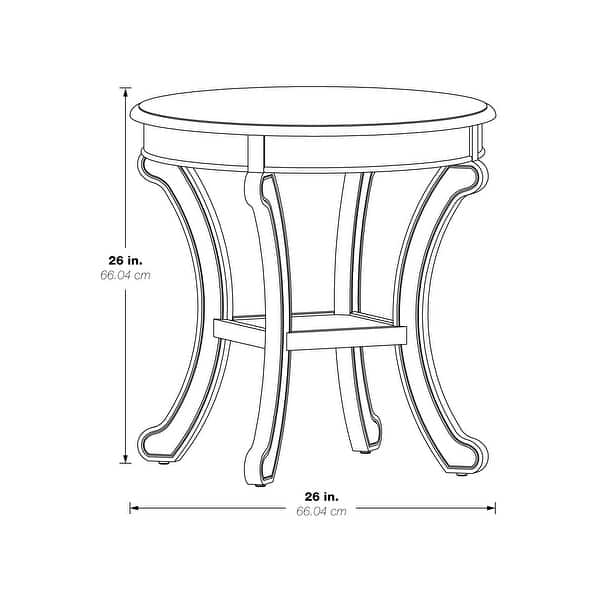 Copper Grove Korostyshiv Hand-painted Transitional Accent Table