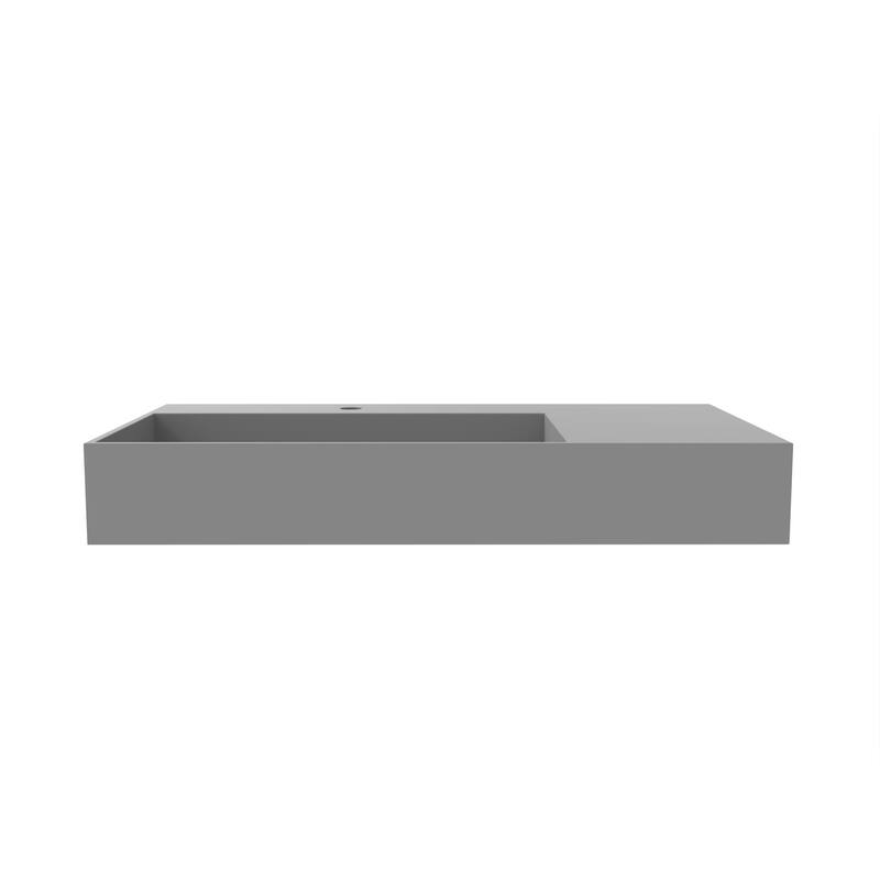 Juniper 36" Solid Surface Bathroom Vanity Top - Left Basin