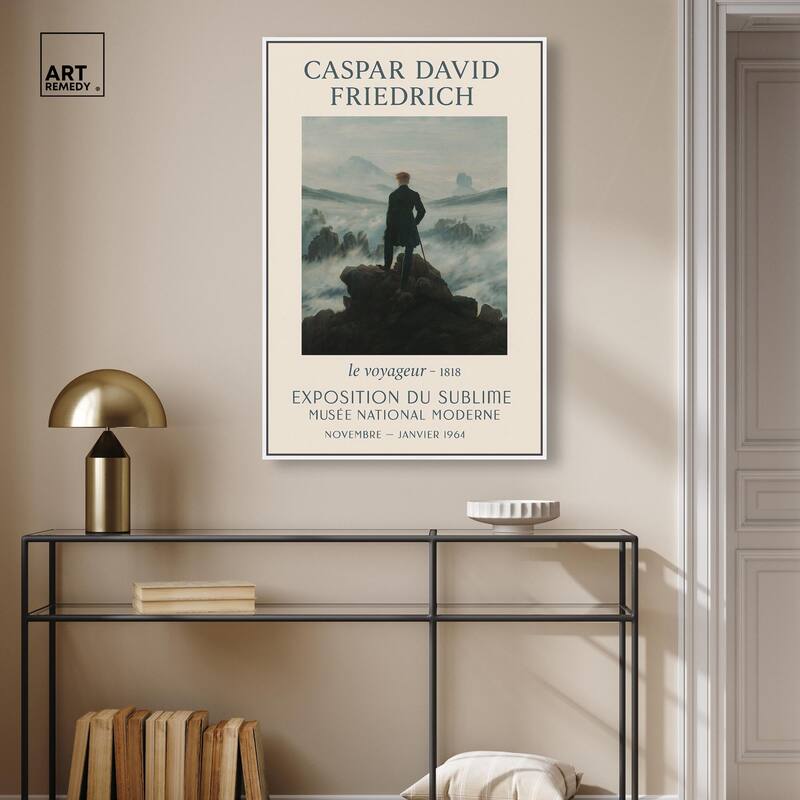 Wanderer Above the Sea of Fog Canvas by Art Remedy