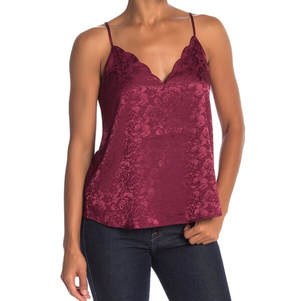 womens red cami top