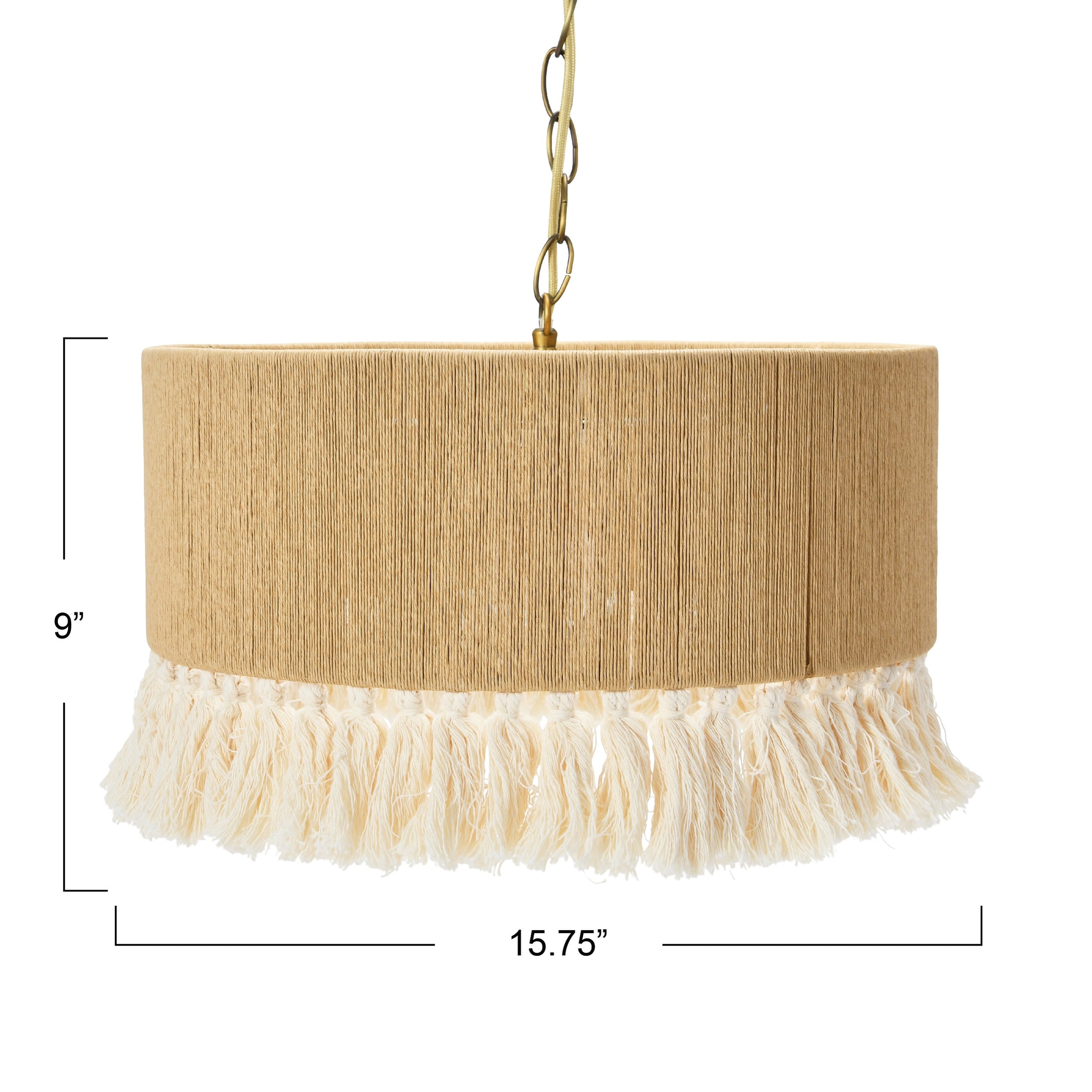 Metal  Natural Paper Rope Shade Pendant Lamp Bed Bath  Beyond 35090643