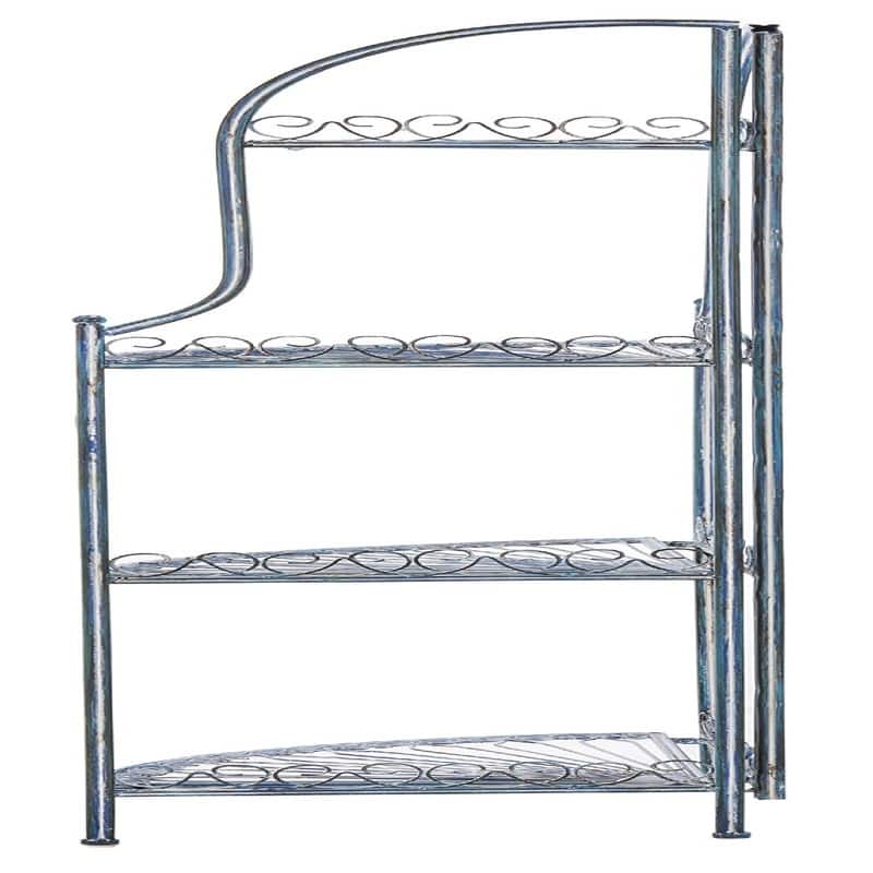 4-Tier Corner Shelf - 13.8"D x 13.8"W x 59.8"H
