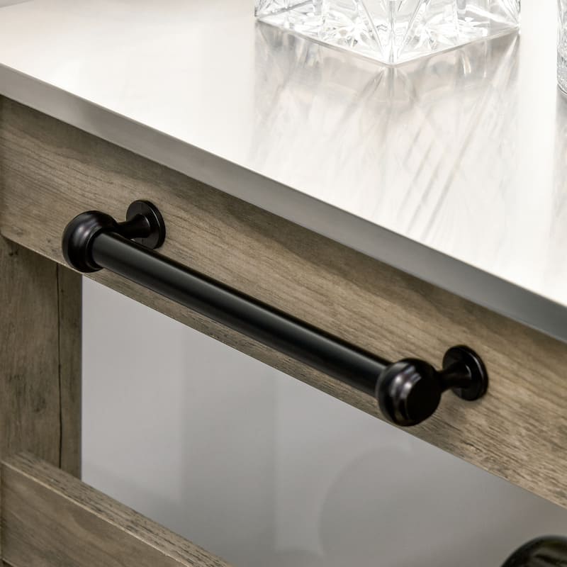 Rolling Kitchen Cart with Stainless Steel Countertop, 1 Bottom Shelf, 1 Slotted Middle Shelf and 4 Castor Wheels