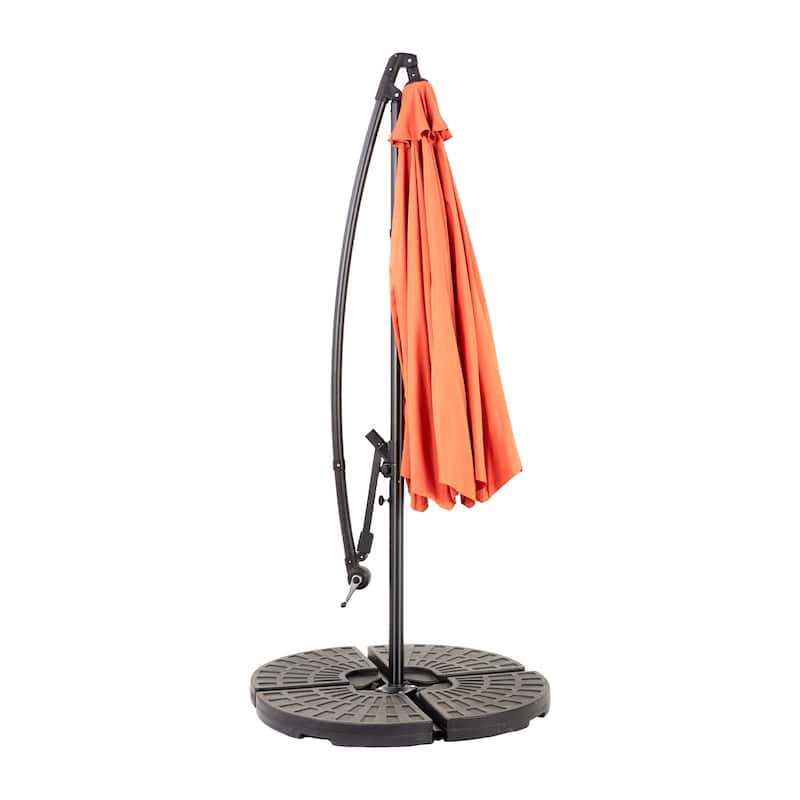 Topcraft 10ft Offset Hanging Market Patio Umbrella