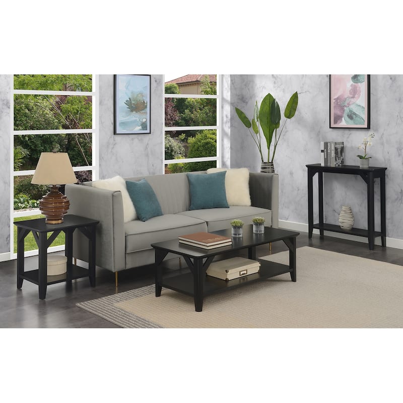 Convenience Concepts Winston Entryway Hall Table with Shelf