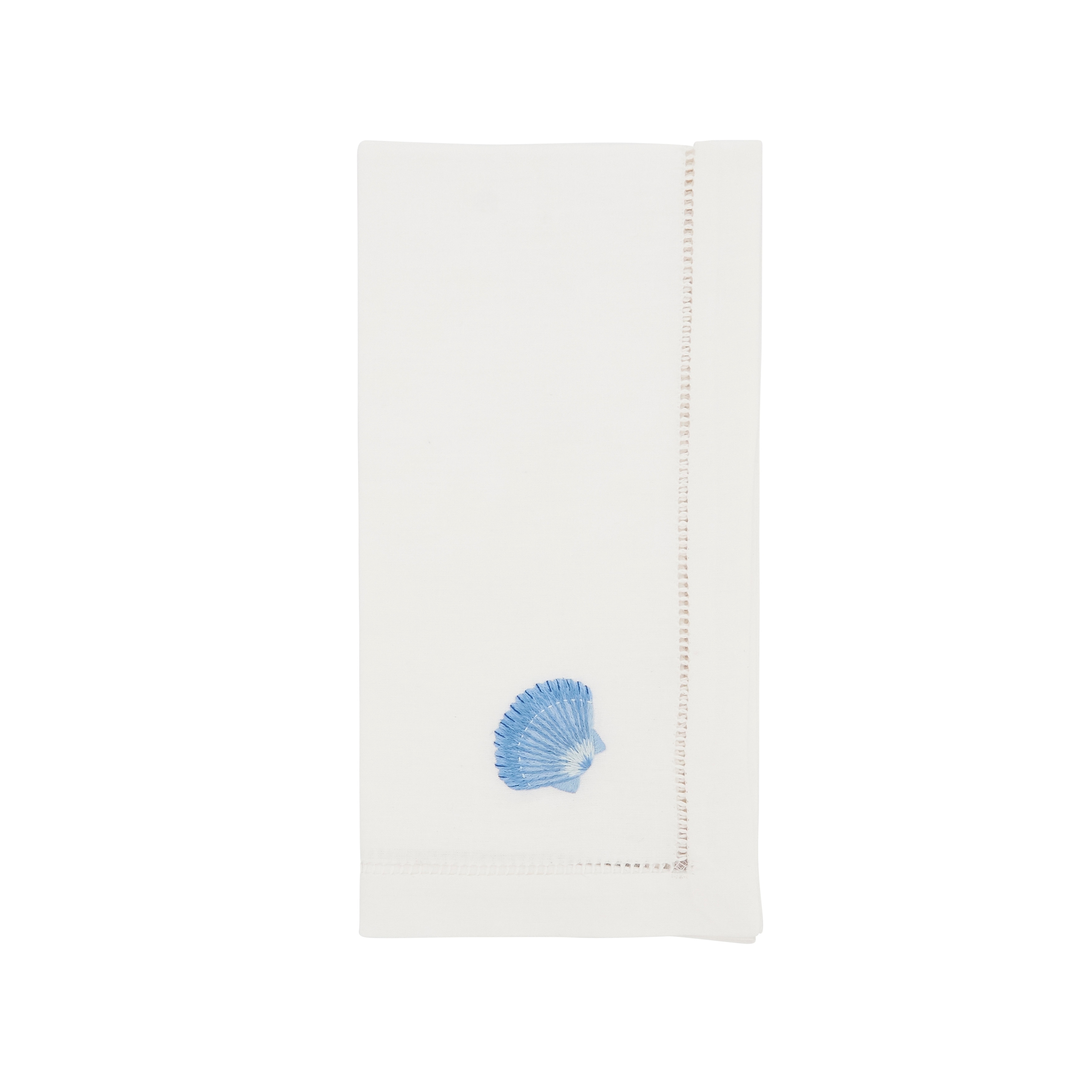 Embroidered Seashell Serenity Napkin (Set of 6) - 20"x20"