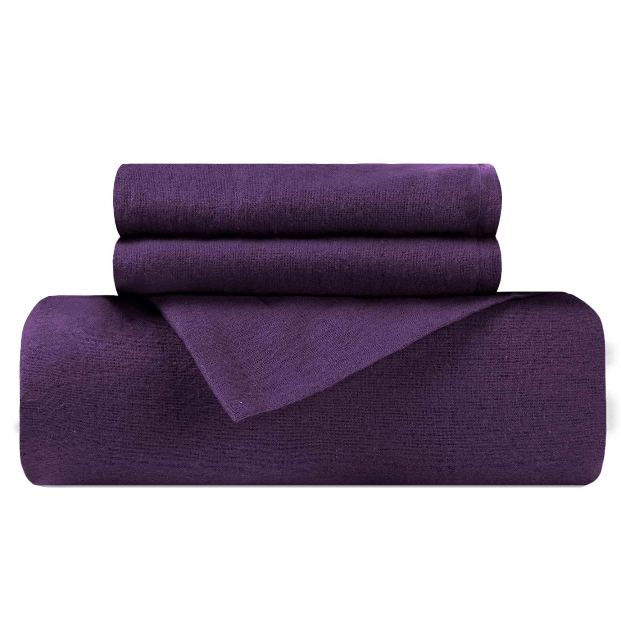 Superior Classic Solid Flannel Cotton Duvet Cover Set - Picture 33 of 45