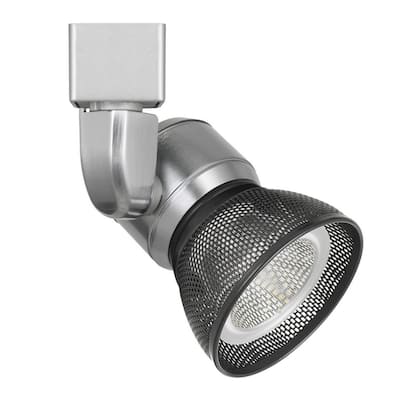 10W Integrated LED Metal Track Fixture with Mesh Head,Silver and Dark Black