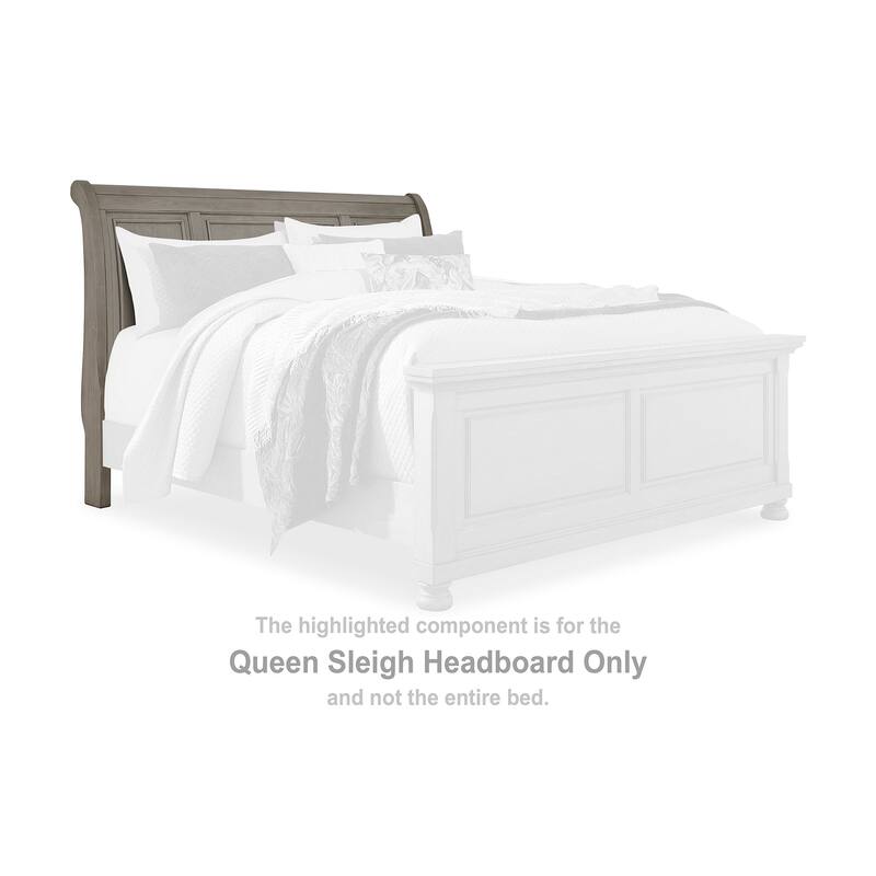 Signature Design by Ashley Lettner Light Gray Sleigh Bed