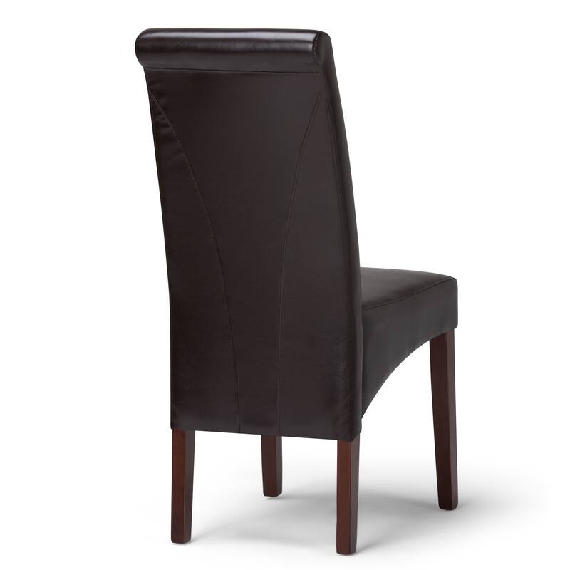 WYNDENHALL Franklin Transitional Deluxe Parson Dining Chair (Set of 2) - 17.7"w x 19.7"d x 40.2"h
