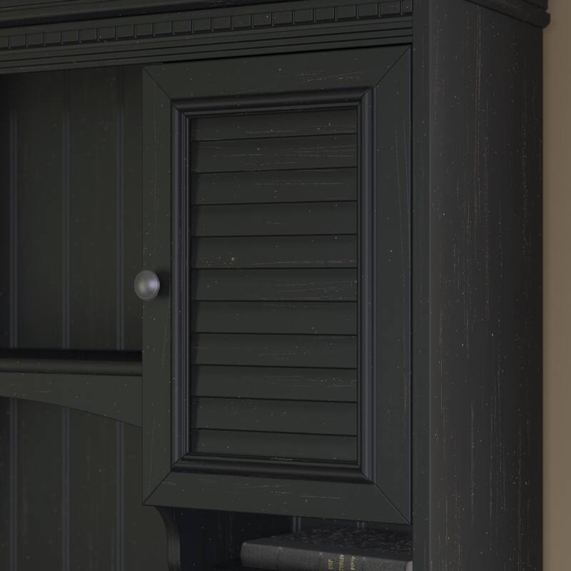 Fairview 60W Desk with Hutch, Cabinet and Bookcase by Bush Furniture