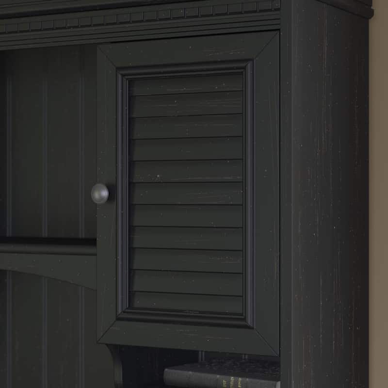 Fairview 60W Desk with Hutch and Storage Cabinet by Bush Furniture