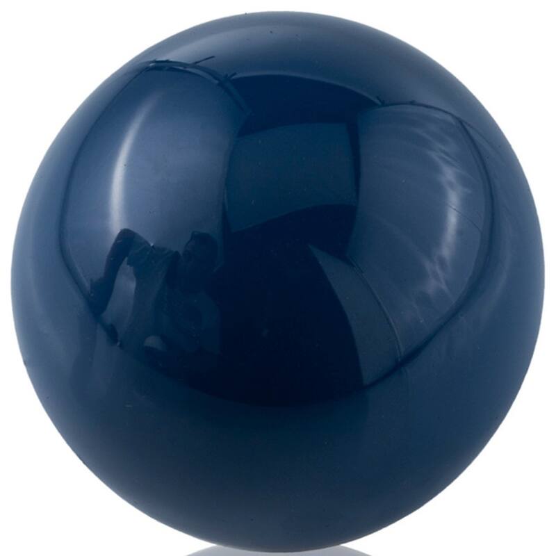 3" Black Enameled Aluminum Decorative Sphere