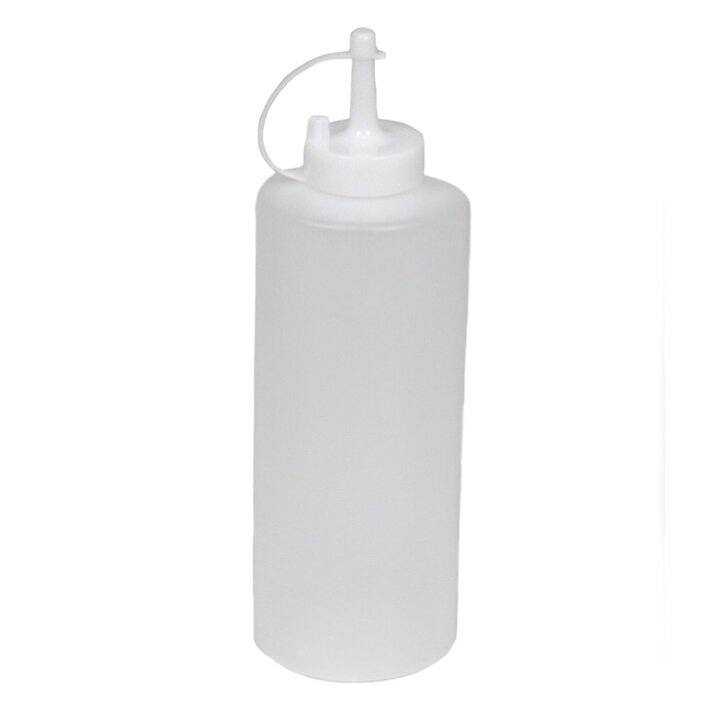 Chef Craft 22oz Squeeze Bottle with Cap Lid - Great for Ketchup, BBQ Sauce and Other Condiments - 1 Pack